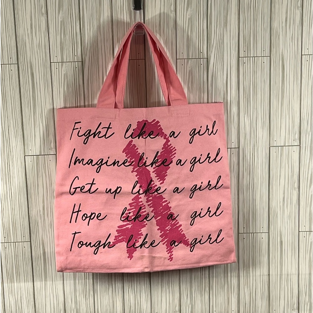 Pink Breast Cancer Awareness Tote - Picture 1 of 5